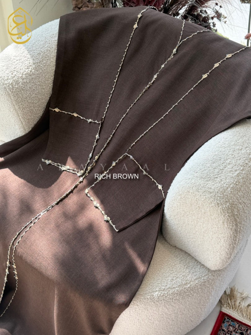 Nashwa Abaya 1 (Cardigan + Button Front)